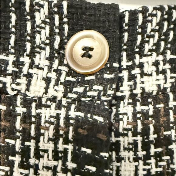 Pink Lily Call On You Black Plaid Lined High Waisted Shorts Size Medium‎ NWOT - Picture 5 of 10